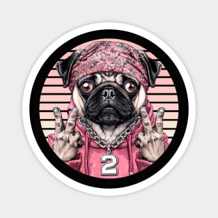 Pug Life: Urban Swagger Pug Boss Magnet